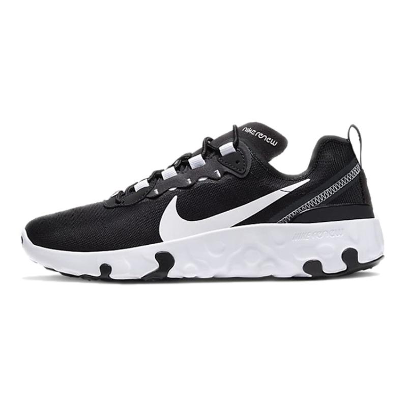Nike React Element 55 Black White GS Sneakers CK4081-001