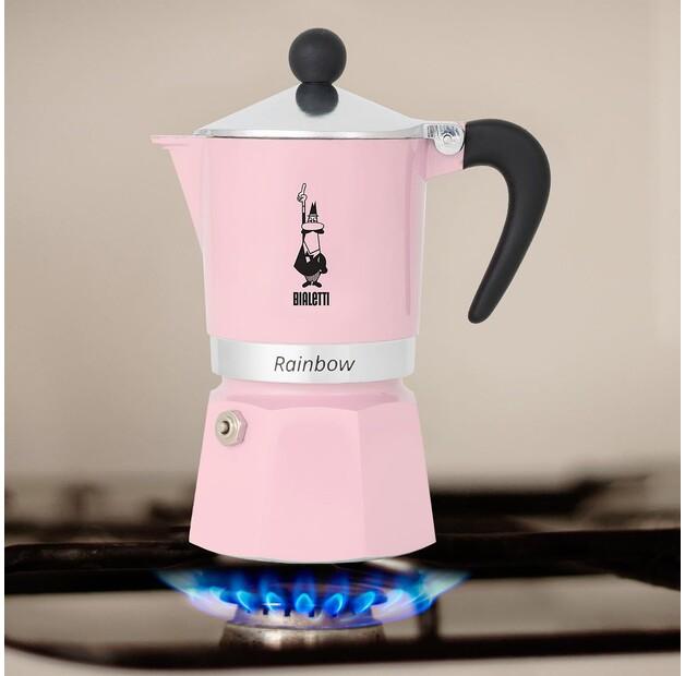 Кофеварка Bialetti Primavera Rainbow на 6 чашек розовый (6546)