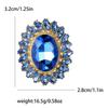 Broche Oval de Cristal con Girasol para Mujer Unisex Pines de Solapa Fiesta de Oficina Regalos para Amigos Accesorios