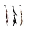 1/3Pcs Hair Accessories Vintage Bohemian Tassel Hair Clips With Faux Feather Design For Parties Balls And Beach-Style Outfits