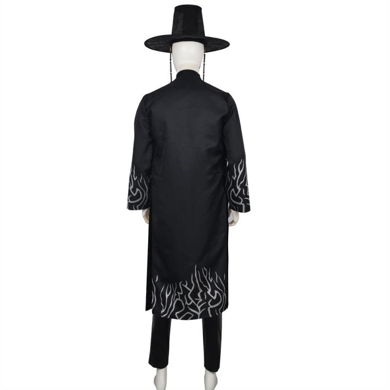 Costume Cosplay Gruppo K-POP Cacciatore di Demoni per Ragazzi: Set da Palco Qin Yu Baby Black