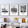 City Poster New York London Paris Wall Art for Livingroom Decoration Picture On The Wall Sheets for Paintings Canvas Home Decor