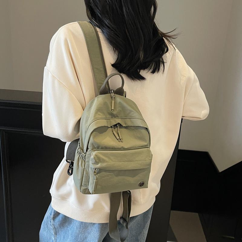 Backpack Women's Multi-use Single-shoulder Lightweight Solid Color Mini Backpack Sport Chest Bag