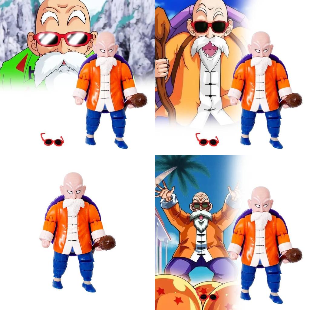 Exquisite Dragon Ball Z Figurine Of Master Roshi With Intricate Detail And Colorful Design