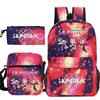 Animation Cartoon Druck Grund- und Sekundarschüler Campus Hoher Wert Schulterrucksack Federtasche Dreiteiliges Set