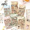 Cute Themed Stickers 4 Sheets Scrapbook Stickers Camping/Baking/Vacation Theme Planner for Fun