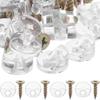 20Pcs Heavy Duty Glass Clips Mirror Holder Clips for Wall Mounting Cabinets Glass Doors Acrylic Panels Wood Substrates Fixing