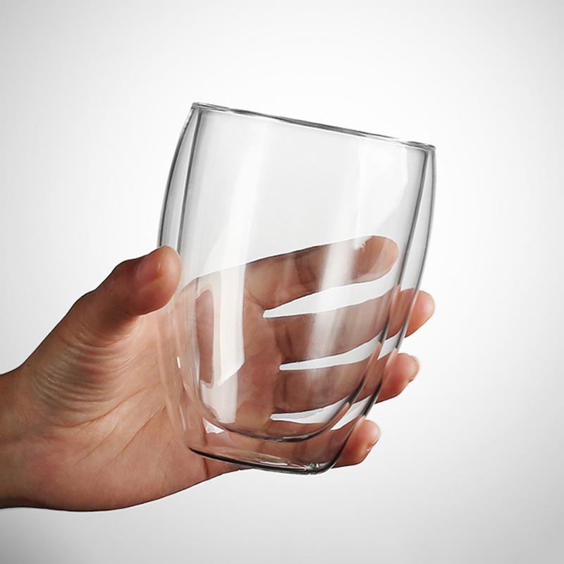 Double Wall Glass Cup Coffee Mug Insulated Glass Coffee Cups Latte Milk Juice Cup Tea Mug Heat Resistant Water Glasses Drinkware