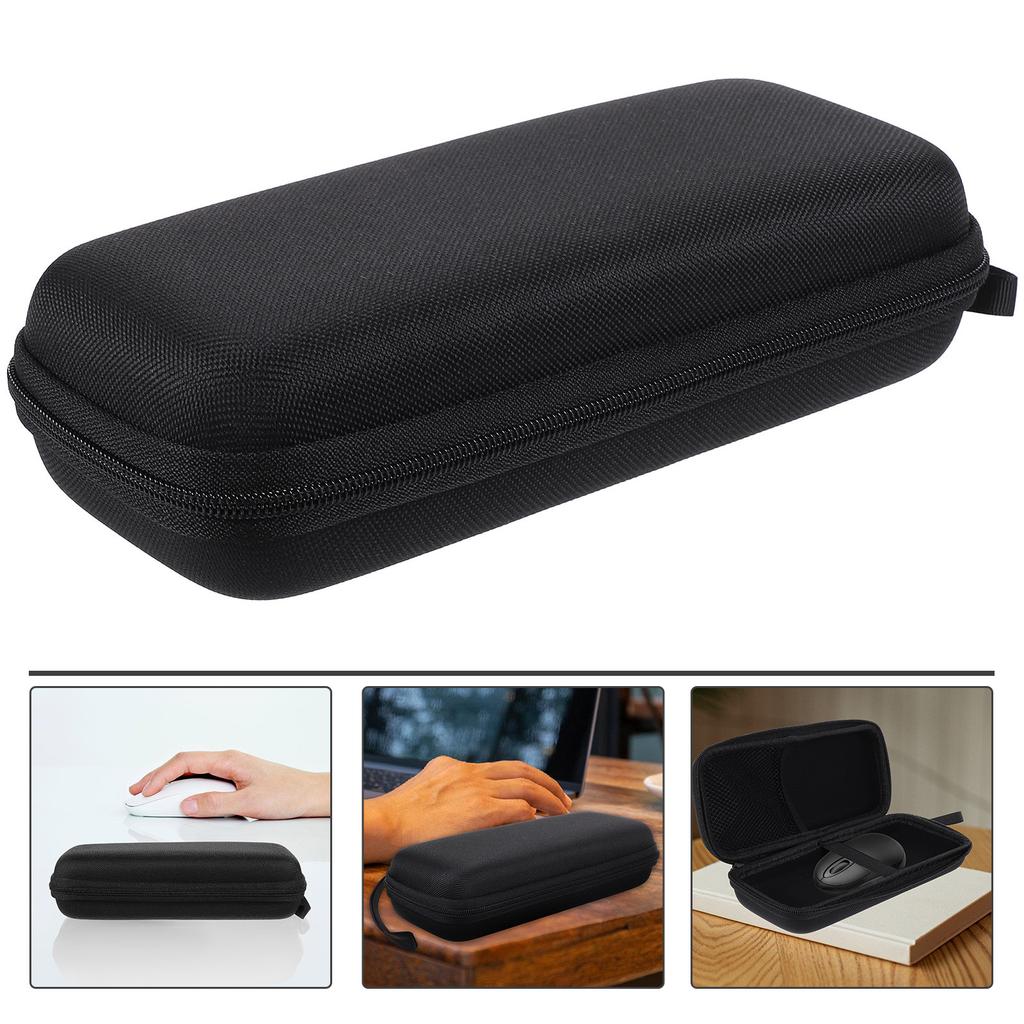 Portable Mouse Case Eva Waterproof Scratch-Resistant Supple Lining Elastic Band Storage Bag Travel Carrying Container