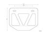 Rise Twill Dry Carbon Fiber Number Plate Frame S, Square Type, for 50cc-125cc Mopeds