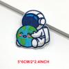6Pcslot Cartoon Astronaut Patches On Clothes Sticker Self-Adhesive Stripes For Clothing Embroidery Patch Appliques Rocket Badge
