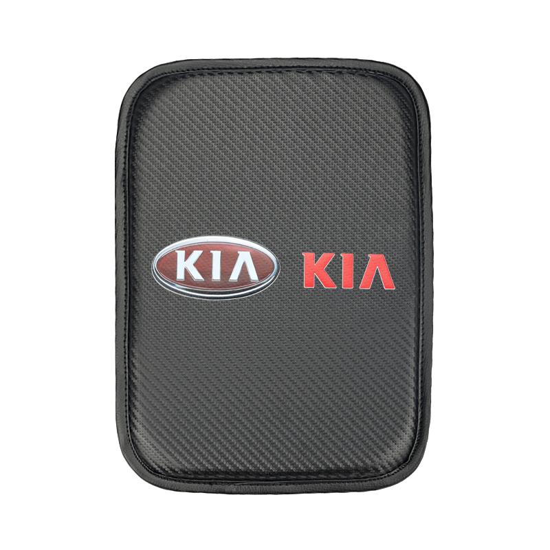 1PCS for Kia Car Armrest Pad Covers Auto Seat Armrests Storage Protection Cushion Rio Ceed Sportage Cerato Soul Picanto car kxnhz00