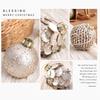 9PCS 8cm Christmas Ball Ornaments Foam Holiday Ball Ornaments New Christmas Ornament Set  Home Decor