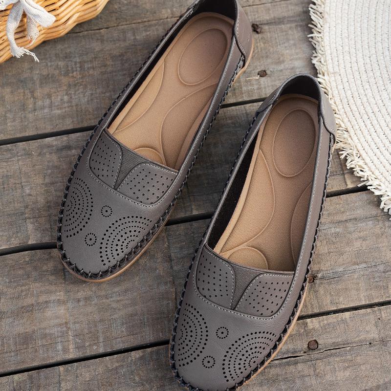 Women Loafers Casual Shoes 2026 New Fashion Breathable PU Leather Shoes for Women Sewing Flats Female Footwear Zapatos De Mujer