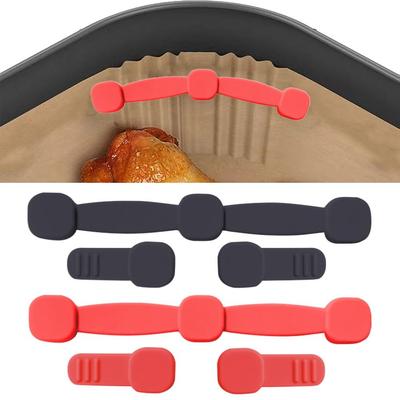 1pc Reusable Air Fryer Magnet Silicone Buckle Fixation Non-Scratch Air Fryer Magnets Removable Safely Paper Holder
