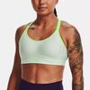 Under Armour Infinity Covered Medium Intensity Training Yoga Sports Bra Light Green Women Underwear 1363353-936