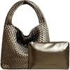 Women's Large Capacity Cross-Border Woven Shoulder Bag - Versatile Shopping & Commuter Tote
