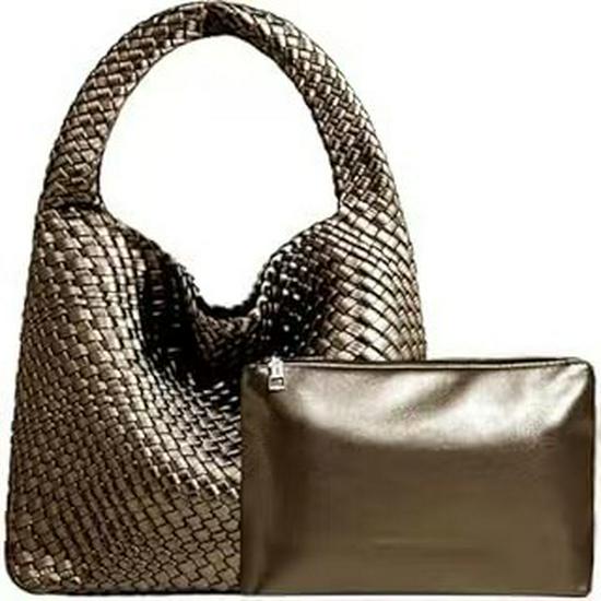 Women's Large Capacity Cross-Border Woven Shoulder Bag - Versatile Shopping & Commuter Tote