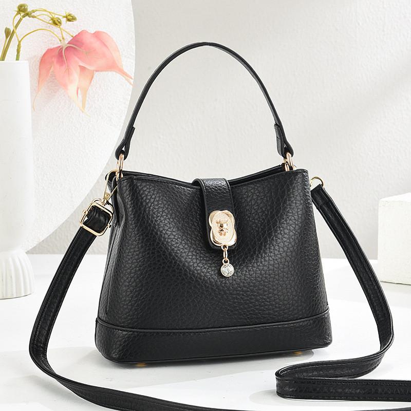IELGY Ladies Messenger Bag Fashion Contrast Color Portable Bucket Bag