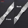 18mm 20mm 22mm Strainless Steel Watch Bracelets Silver Gold Metal Watch Band Folding Safety Buckle Universal Strap for Seiko