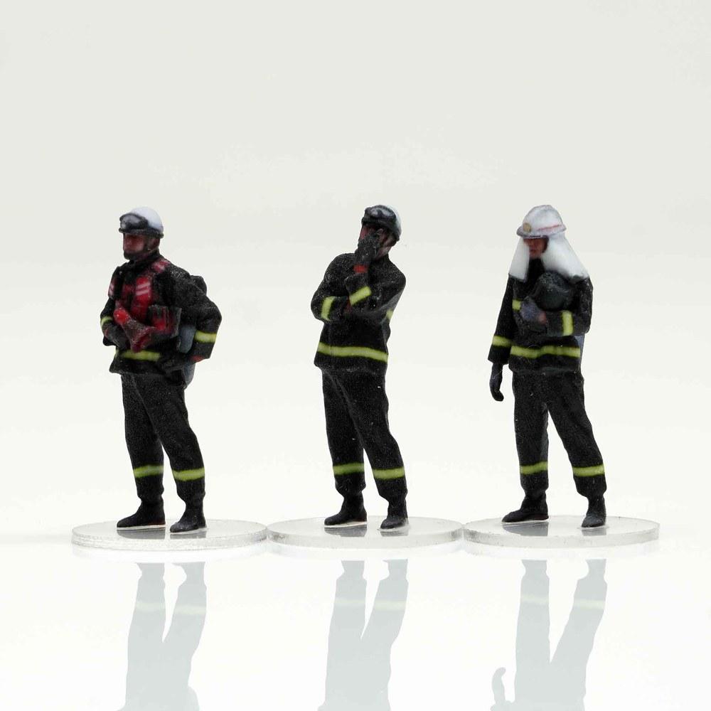 Hakoniwa Giken Figreal 1/64 Firefighter Set of 3 004