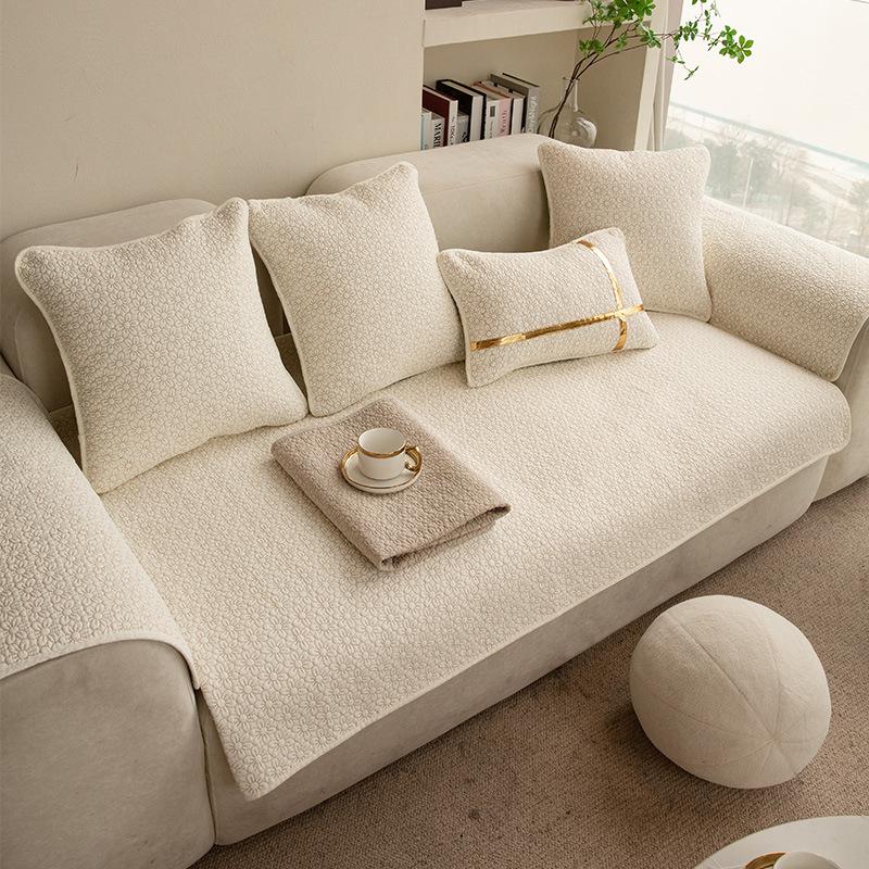 

Модная скандинавская простая молочно-белая хлопковая подушка для дивана, четыре сезона, чехол для дивана, тканевое полотенце 70X70