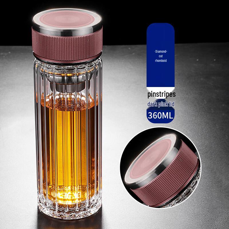 Yisijia Double-Layer Glass Tea Infuser Bottle