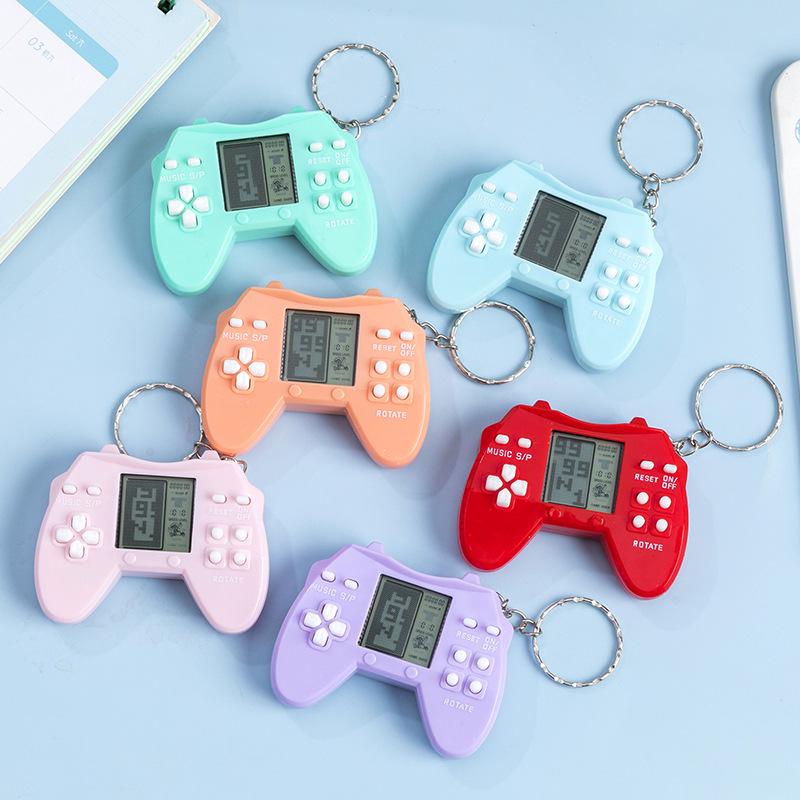Mini Retro Tetris Handheld Game Console Keychain
