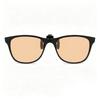Fold-up Gaming-Specific Anti-Blue Light Clip-Ons Ultra-Lightweight Eye Protection Eyewear (Tea Purple and Blue Lenses)