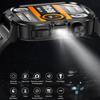 2025 Nieuwe 2.01-inch HD Scherm Heren Smartwatch met Zaklamp Buitensporten Heren Horloge IP68 Waterdicht Gezondheidsmonitor Oproep Smartwatch