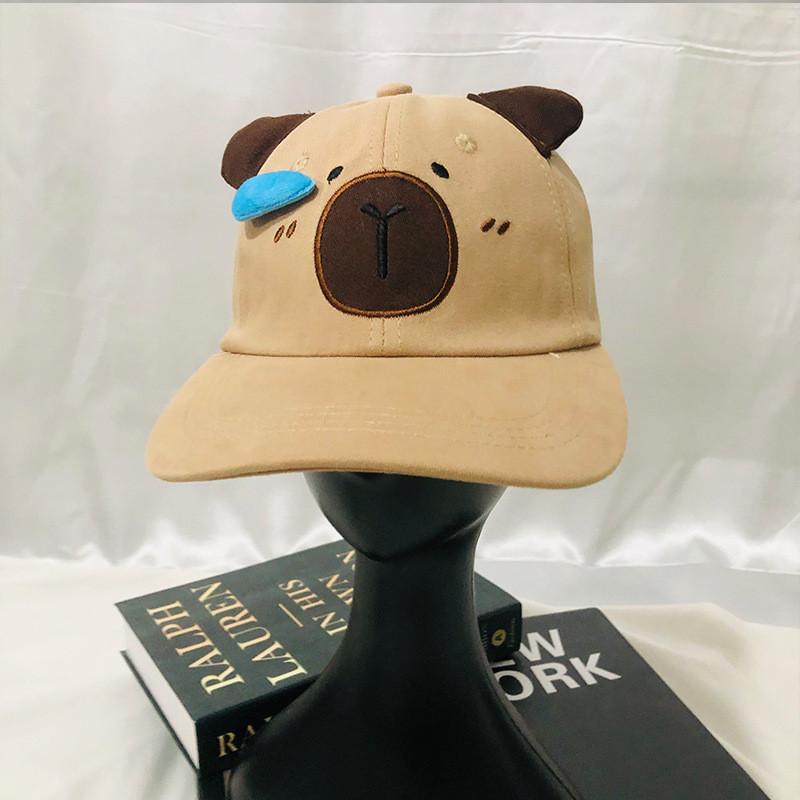 Animal Summer Baseball Cap With 3d Nose Drip Dog Design And Adjustable Fit For Kids And Teens