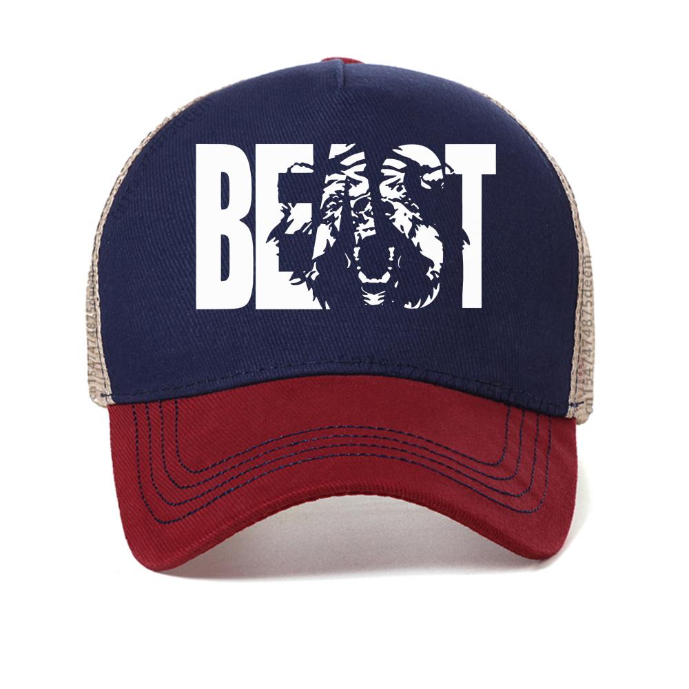Retro Beauty And Beast Baseball Cap Fashion Casual Unisex Adjustable Mesh Trucker Hats Outdoor Breathable Sun Snapback Hats
