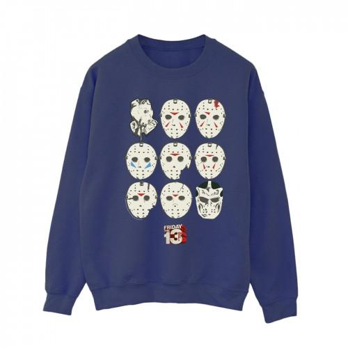 Friday The 13th Womens/Ladies Jason Masks Sweatshirt