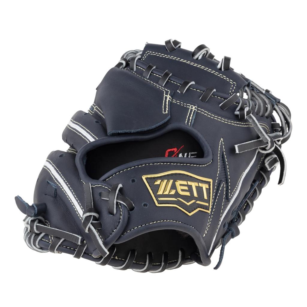 ZETT Youth Softball Zero One BJC712612 Catcher's Mitt, Stage, Right-Handed Throw, Navy,