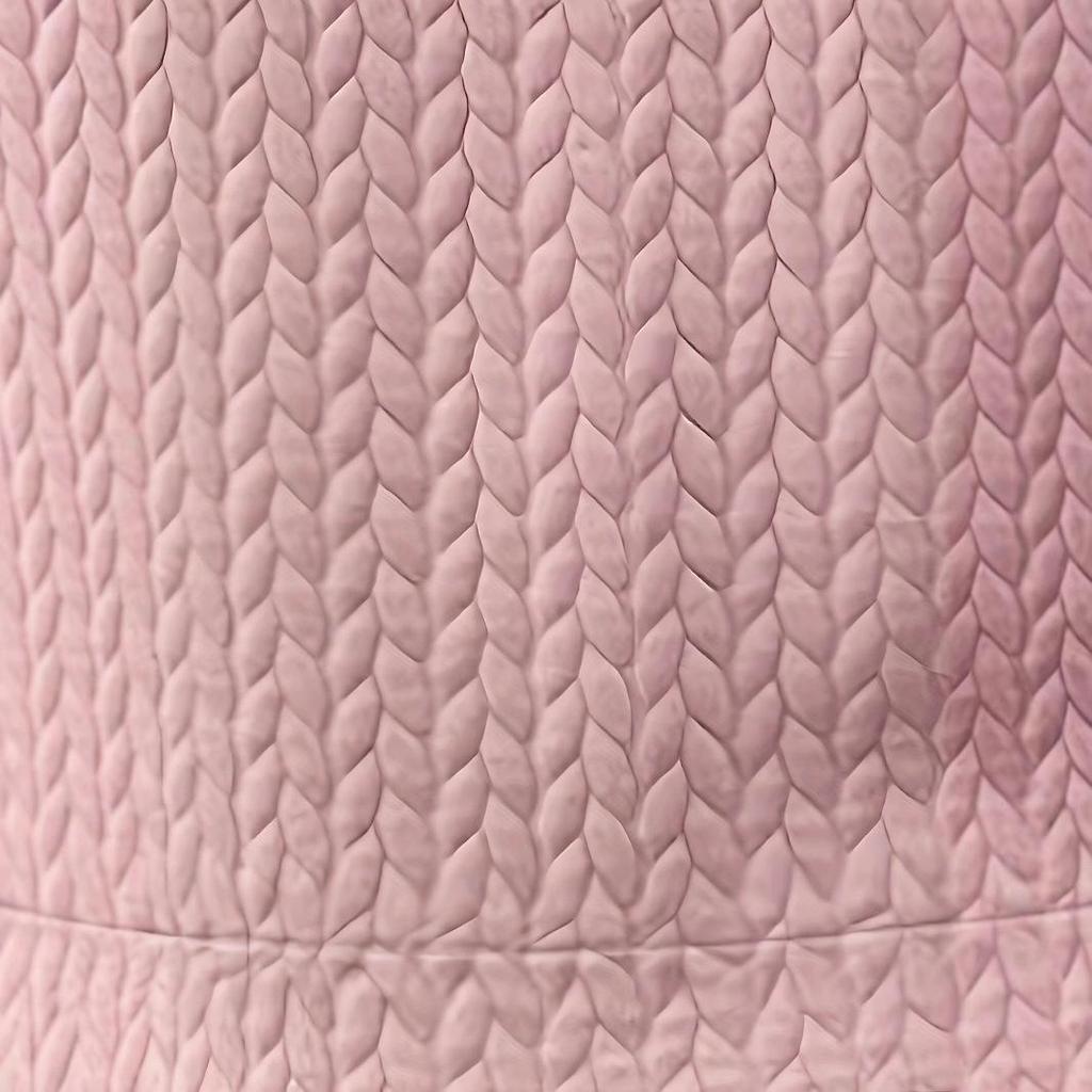 2025 Women's Autumn/Winter Cable Knit Round Neck Puff Sleeve Top