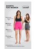 Women's Seamless High Waist Yoga and Running Shorts - Quick Dry, Peach Lift Fit