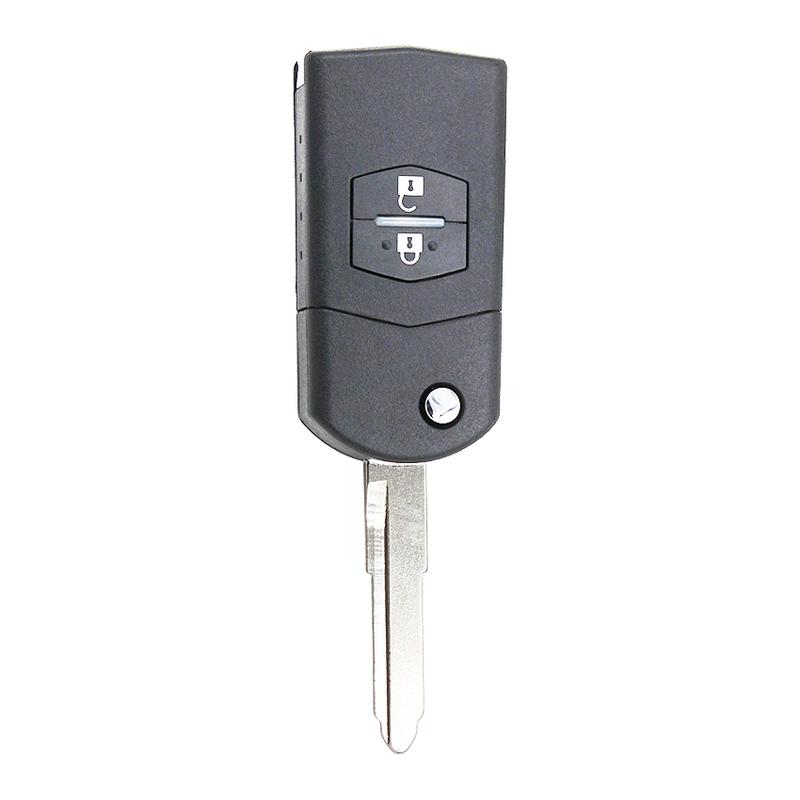 Ecusells 2 Tasten 433MHz mit 4D63 Chip Fernbedienung Autoschlüsselanhänger für Mazda 3 6 M3 M6 Visteon 41521