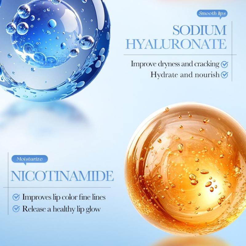 3PCS Nourishing Coconut Oil Lip Mask 8g Autumn and Winter Anti-Dry and Cracked Hydrating Moisturizing Lipstick Skin Care Products
