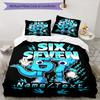3PC Custom Name Blue Dino Power Bedding Set Printed  Bedding Set Duvet Cover Closure Includes 1 Duvet Cover & 116 Pillowcases for Bedroom