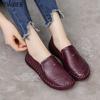 Black Wide Fit Women Female Loafers Designer Spring Shoes with Genuine Leather Upper 2026 New Oxford Sneaker Woman Flats