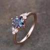 1pc Women's Exquisite Promise Ring, Luxurious Synthetic Zircon Decoration, Suitable for Daily Wear and Holiday Gift Giving