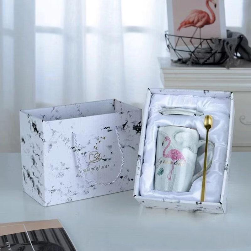 ZISIZ Flamingo Ceramic Couple Mug