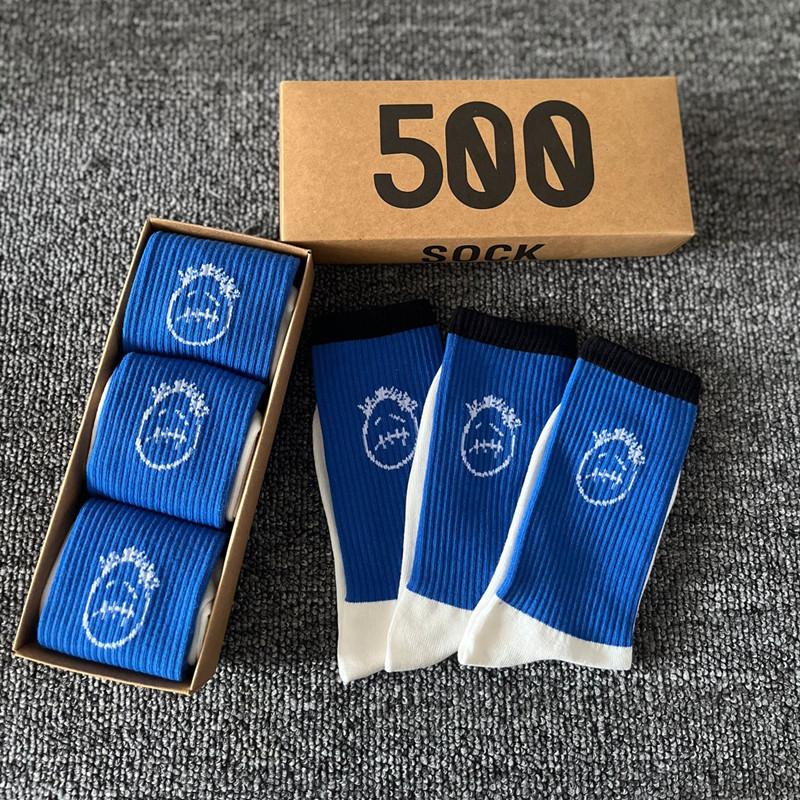 

3 пары подарочных носков для скейтборда в хип-хоп стиле для мужчин, белые/синие/из чистого хлопка уличные носки для женщин, носки с надписями 36-43EUR