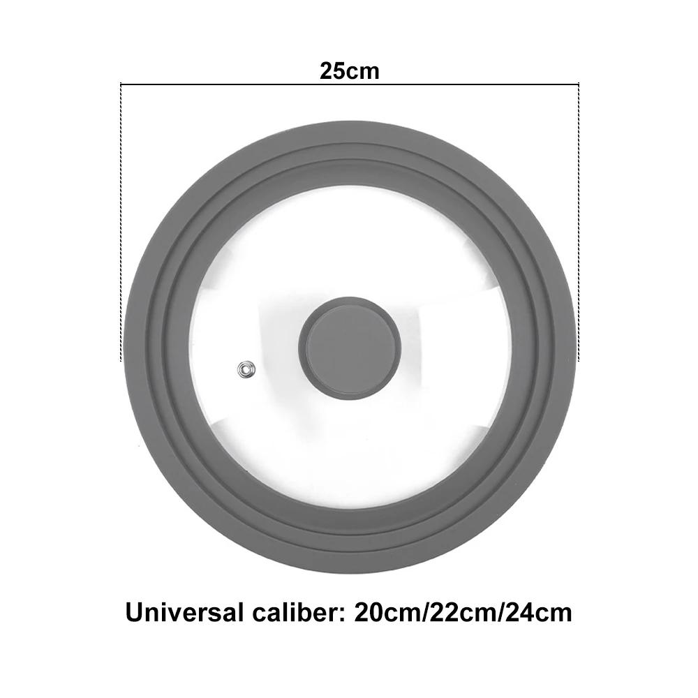 Food Silicone Pot Handle Lid Stove Protector Cover Tempered Glass Pan Non-stick Cookware Caps Kitchen Kitchenware Accessories