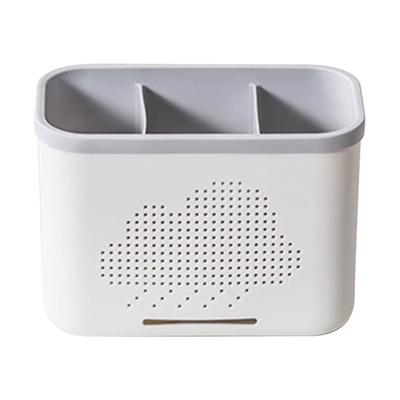 Küchenutensilienhalter Arbeitsplatte Besteckbehälter Gabel Löffel Essstäbchen Organizer mit Abtropfgestell