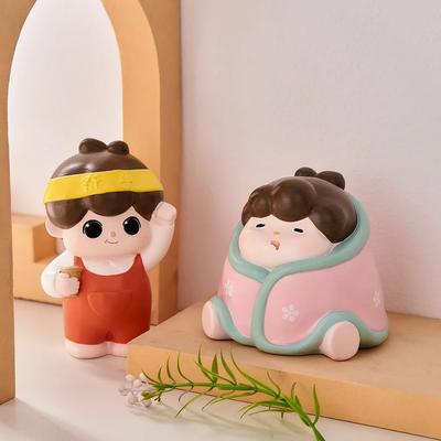 Artistic People Ornaments Crafts Bedroom Children's Room Decor Creative Cartoon Character Image Decorations Accessories Crafts