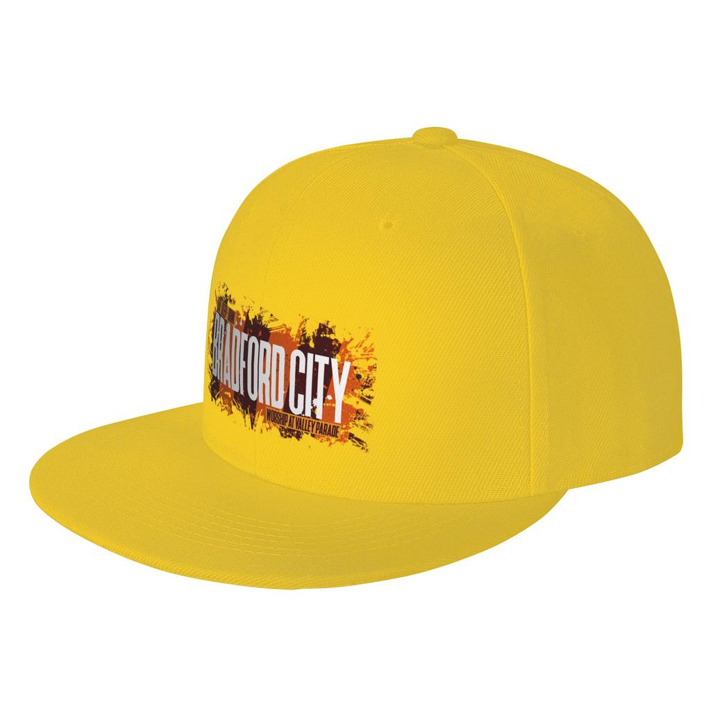 Fashion Bradford City fans gifts Eat Sleep Drink Valley Parade The Bantams Flat Brim Sun Hat Trucker Cap Beret Unisex