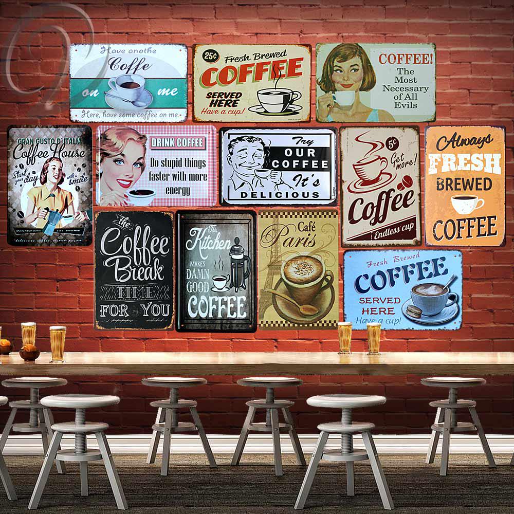 Buy Vintage Metal Tin Signs Iron Sign Painting Metal Craft Wall Art ...