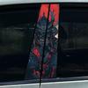 1pc/2pcs JDM Ninja Car Stickers Car B-pillar Vinyl Decals Waterproof Auto Center Pillar Sticker Cover Scratches Vehicle Decor