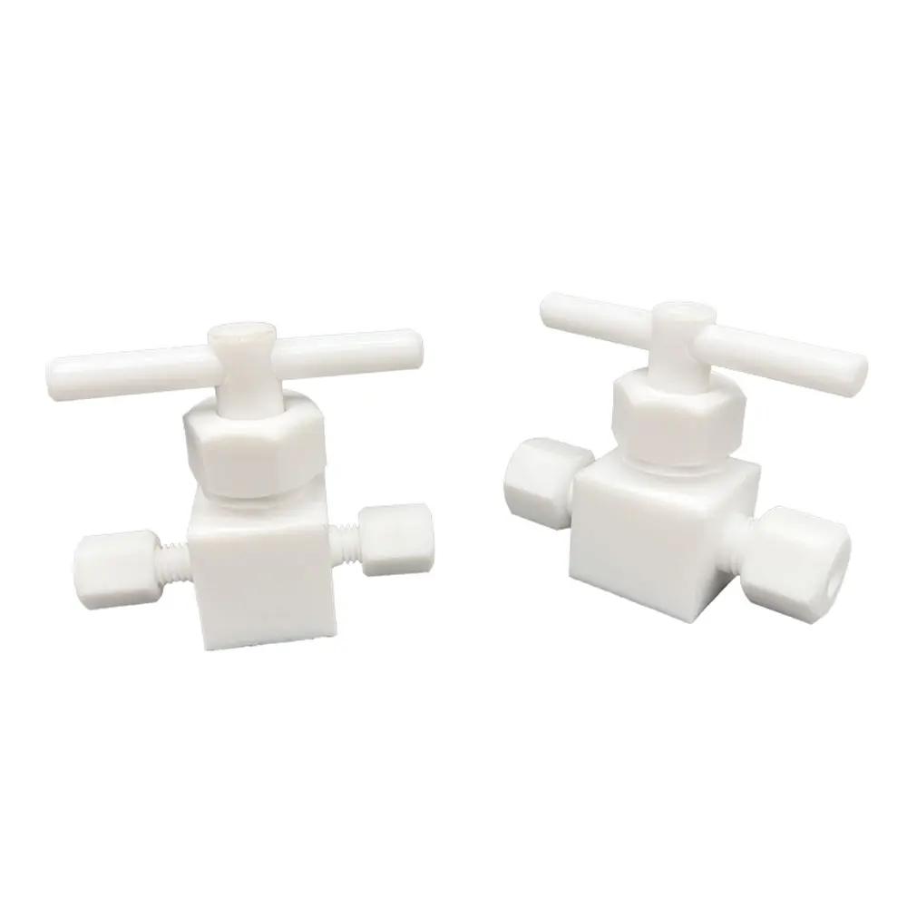 

1/8 1/4 3/8 1/2 3/4 1 3 4 6 8 10 12 14 16 18 20 25mm Tube PTFE Compression Union Needle Valve Crane Shut off Valve for Lab 4.76mm 3l16 Inch